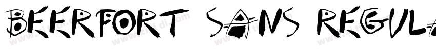 Beerfort Sans Regula字体转换
